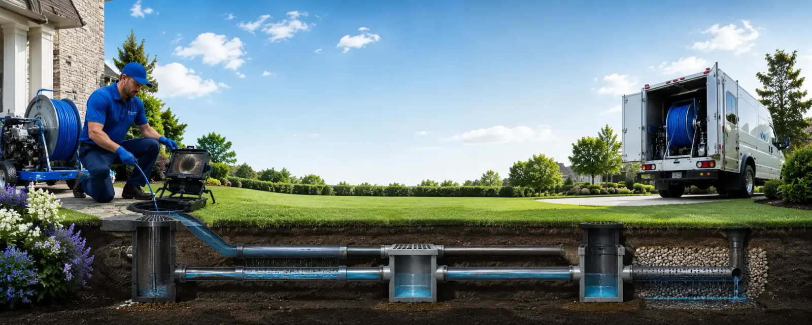 Outdoor drain cleaning information for Edgewood, IA